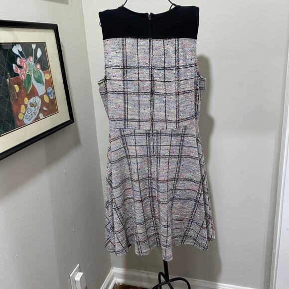 ModCloth Smiling From the Top Dress Size XL Sleeveless Fit Flare Stretch Knit - Picture 3 of 10